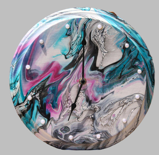 Fluid Art Clock